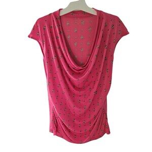 WORTHINGTON SCOOP NECK BLOUSE PINK SZ M